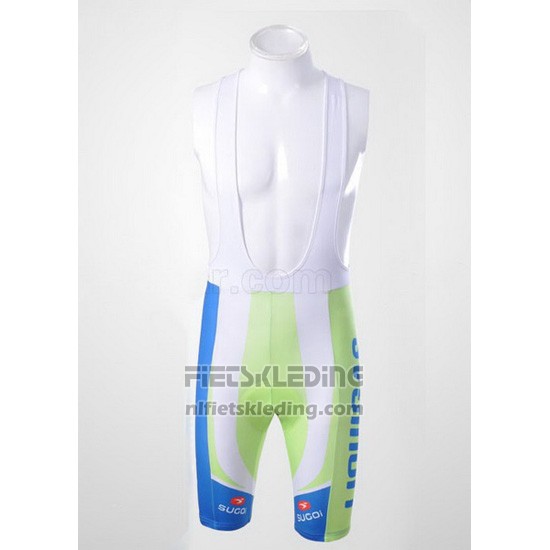 2011 Fietskleding Liquigas Cannondale Wit en Groen Korte Mouwen en Koersbroek